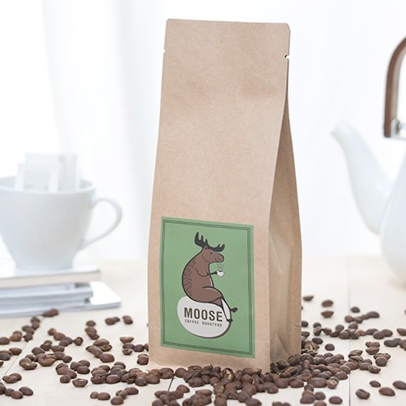 【MOOSE咖啡烘焙】(水洗)耶加雪菲,  咖啡豆 ,可磨粉,两包包邮 - 咖啡 - 新鲜食材 咖啡色