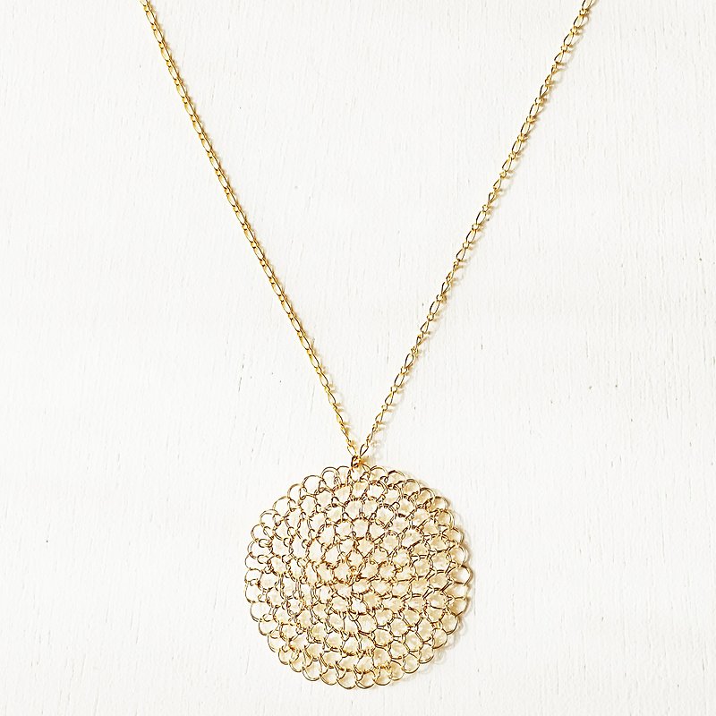Himawari Necklace - 项链 - 其他金属 金色