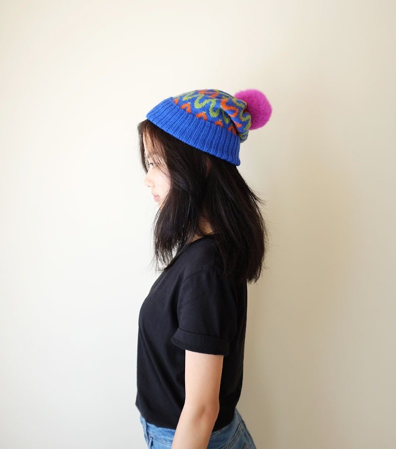 【 经典系列 】Studio Chiia  *手工针织毛帽 毛线帽 - 帽子 - 其他材质 蓝色
