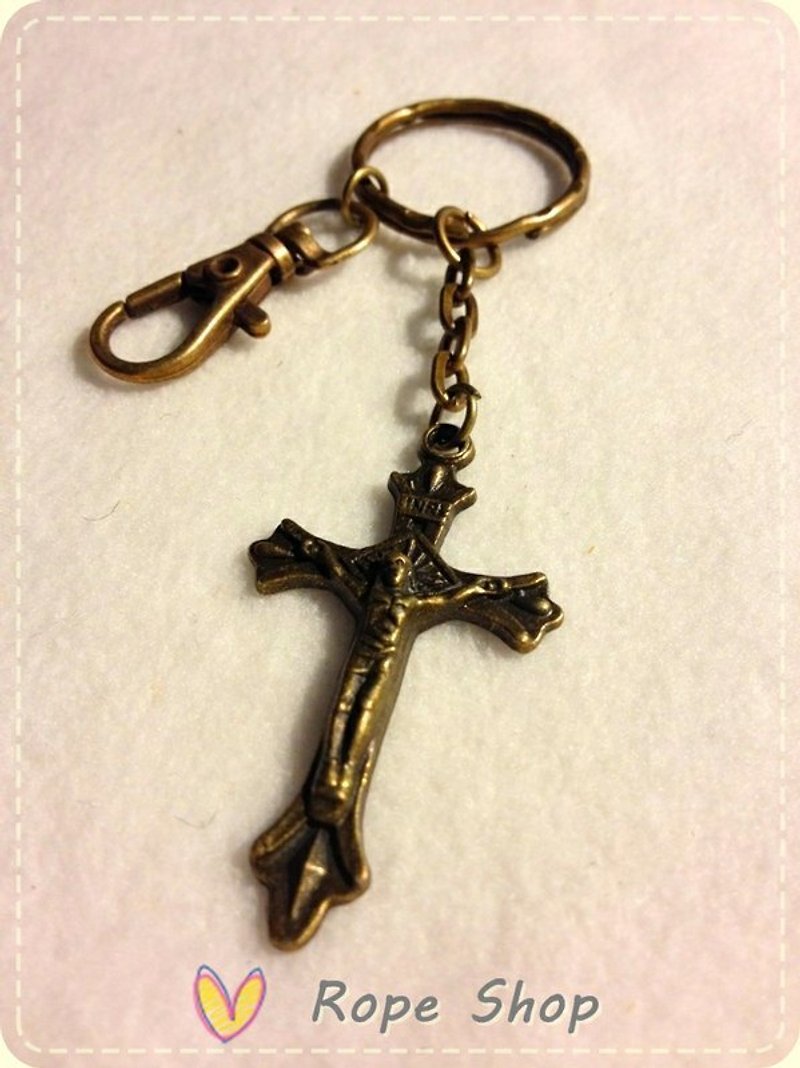 耶稣钉在十字架上古铜 复古色钥匙圈  - 其他 - 其他金属 