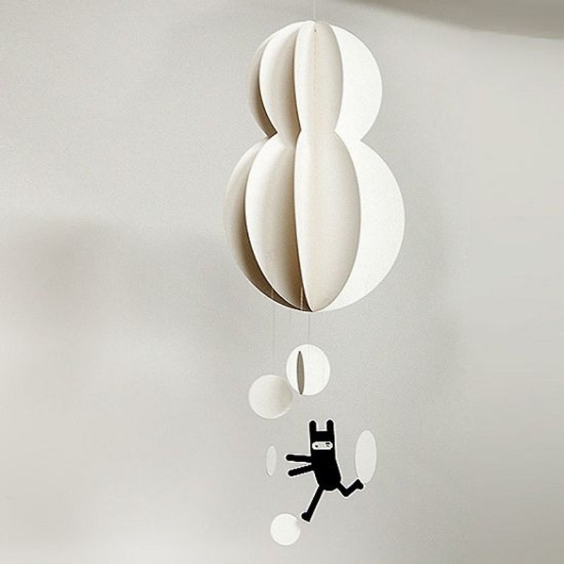 jstory 忍者兔DIY纸型挂饰-雪人,JST30020 - 摆饰 - 纸 白色