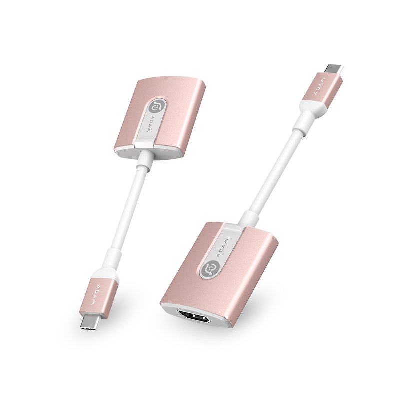 ADAM CASA H01 USB-C 对 HDMI 转接器 玫瑰金 - 电脑配件 - 其他金属 粉红色