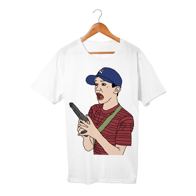 Gordie T-shirt - 男装上衣/T 恤 - 棉．麻 白色