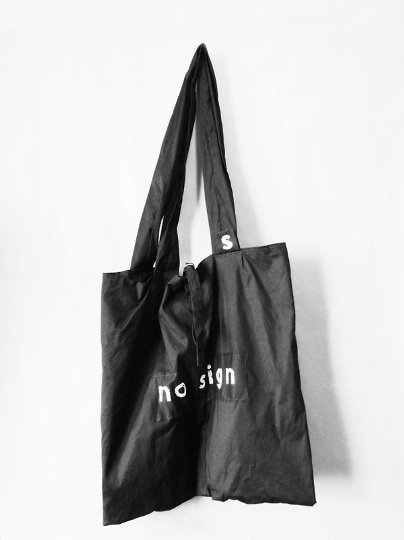 [ no sign ]  提袋 - 侧背包/斜挎包 - 其他材质 黑色