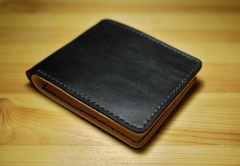 小岛手工皮夹 Leather Wallet - 皮夹/钱包 - 真皮 黑色