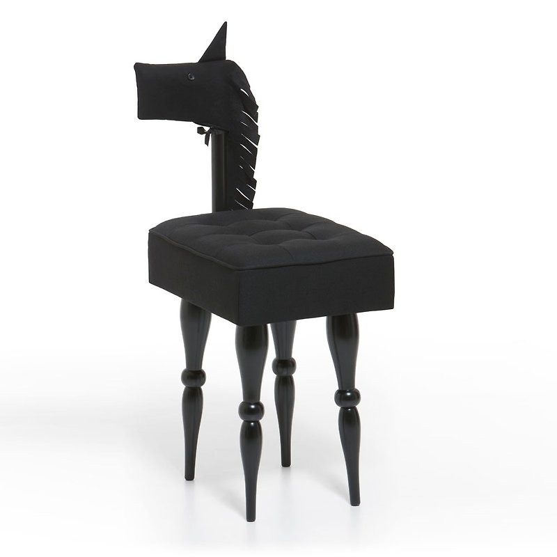 biaugust DECO_动物家具 黑色小马椅子 - 椅子/沙发 - 木头 黑色