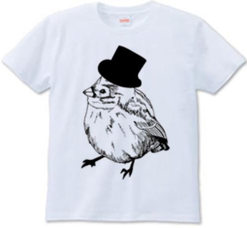 BIRD HAT（T-shirt　6.2oz） - 男装上衣/T 恤 - 其他材质 白色