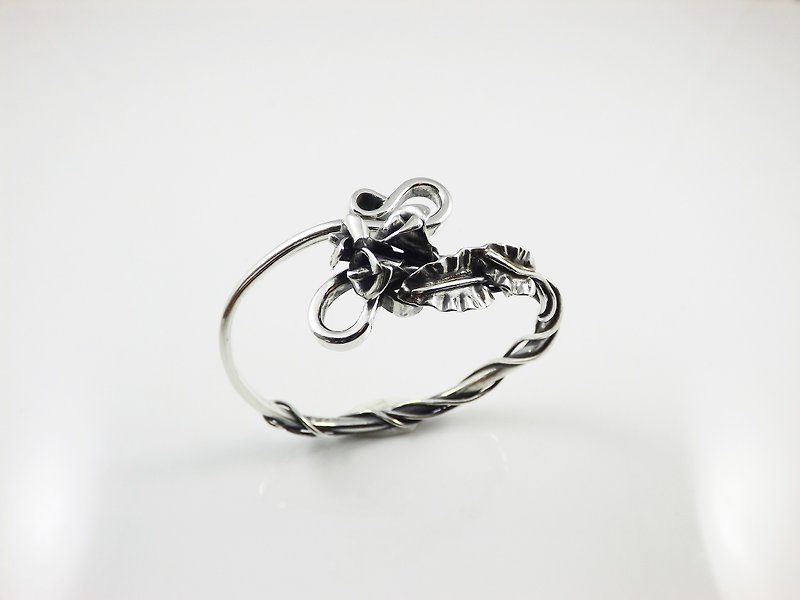 永远的幸福系列-3mm手环 (纯手工打造 999纯银制品) - 手链/手环 - 银 灰色