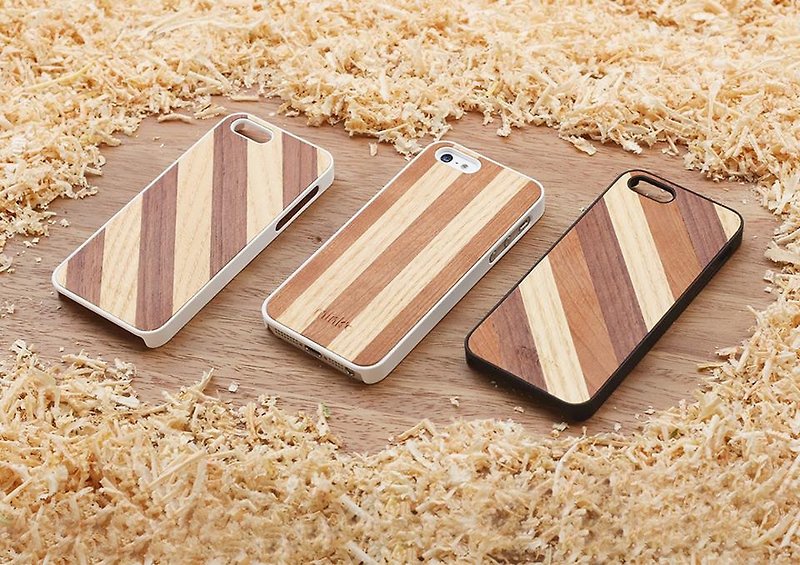 LINE Iphone 手机保护壳 - 手机壳/手机套 - 木头 咖啡色