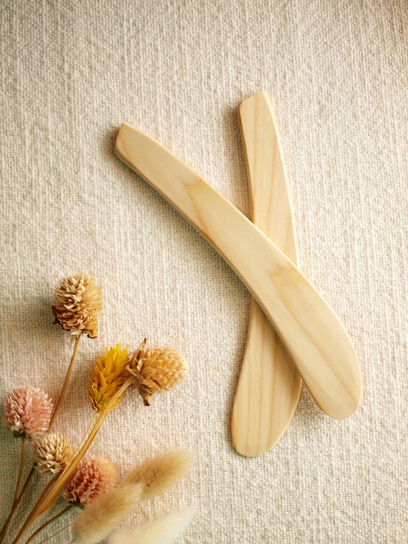 木头 餐刀/叉/匙组合 咖啡色 - 芬兰 VJ Wooden 手工 木制 杜松木抹刀