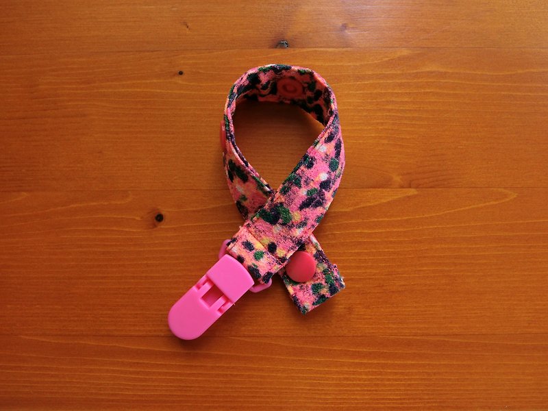 粉色缤纷 - 夹式奶嘴链 / 玩具带 - 围嘴/口水巾 - 其他材质 粉红色
