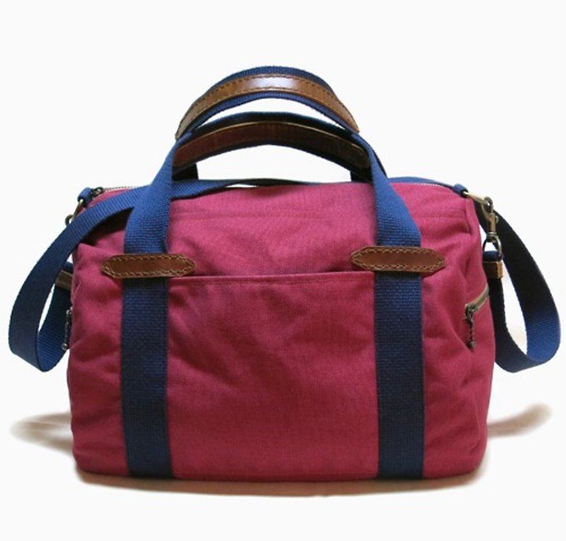 妈咪包 运动 休闲 手提肩背包 / Juliann 3.0 ~ 砖红色 - 侧背包/斜挎包 - 棉．麻 红色