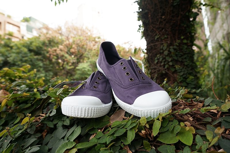 victoria西班牙国民手工鞋-深紫色MARADO (36号) - 女款休闲鞋 - 棉．麻 紫色