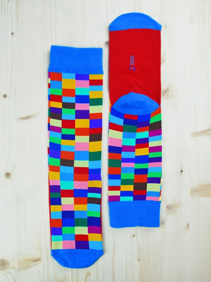 JHJ Design 加拿大品牌 高彩度针织棉袜 彩虹系列- 彩虹格格袜子(针织棉袜) - 袜子 - 其他材质 多色