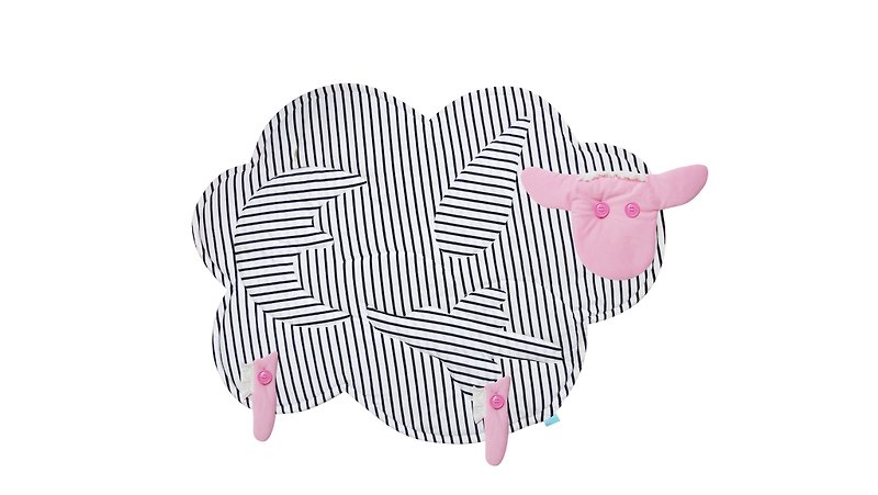 CLARECHEN 粉红羊毯_有机条纹 - 婴儿床上用品 - 棉．麻 粉红色