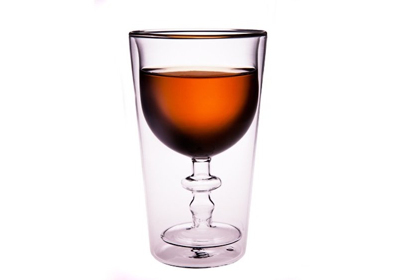 红酒杯中杯  双层玻璃杯 福杯满溢 - 茶具/茶杯 - 玻璃 