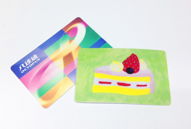 蛋糕 交通卡贴 丙烯 悠游卡 八达通卡 - 护照夹/护照套 - 塑料 黄色