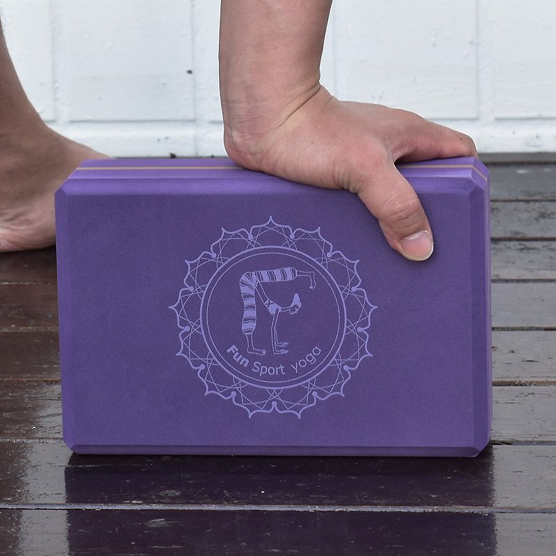 Fun Sport yoga 乐亦沛瑜珈砖环保-醉金紫(50-55度) 2入 - 运动/健身用品 - 塑料 紫色