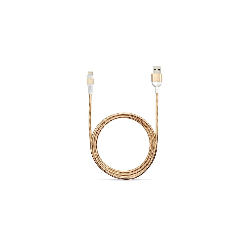PeAk Lightning - USB 金属编织传输线 2M 金 - 其他 - 其他金属 金色