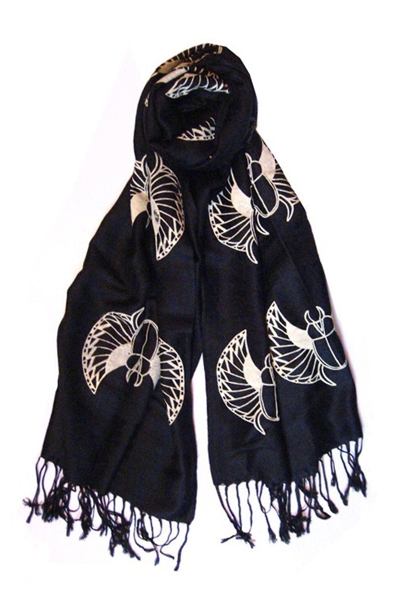 暗夜圣甲虫围巾 - 丝巾 - 其他材质 黑色