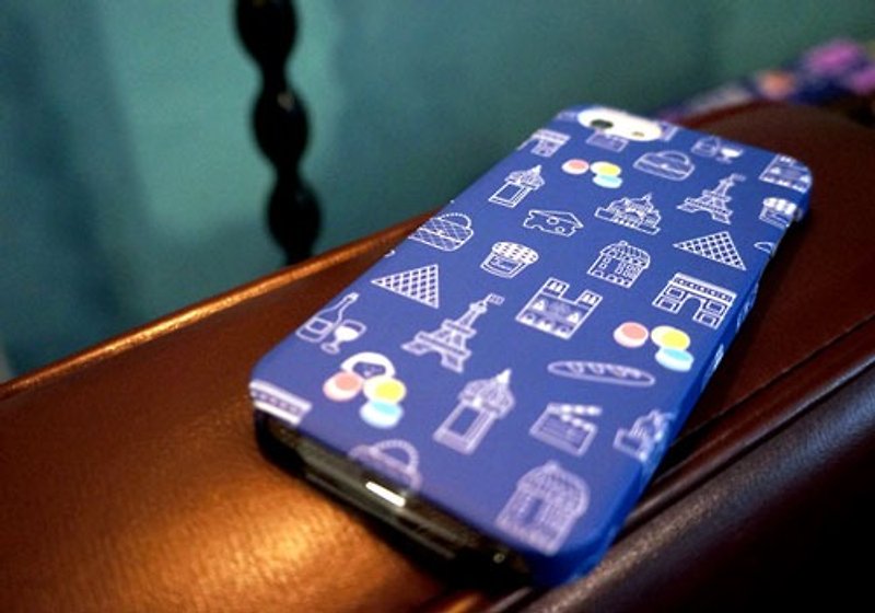 Ni Hao I’m FiFi 城市系列 iPhone 5/5s背盖 Bonjour Paris! (蓝色巴黎) - 其他 - 塑料 蓝色