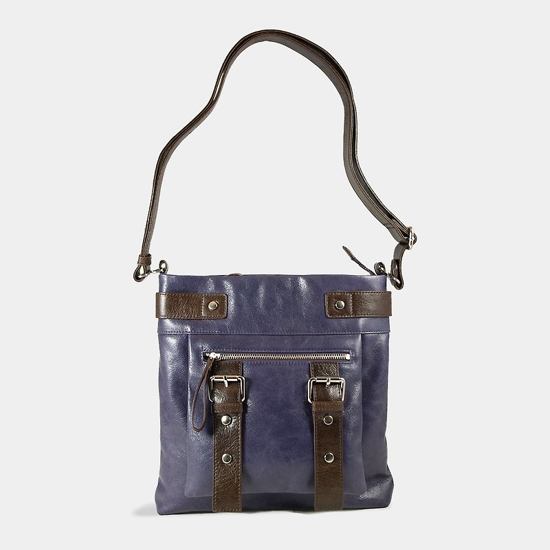 UN1真皮斜背袋/皮包/小包包/iPad包 – 紫色 - 侧背包/斜挎包 - 真皮 紫色