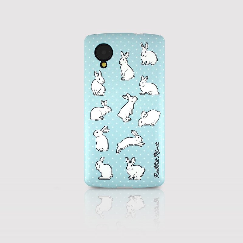 (Rabbit Mint) 薄荷兔手机壳 - 粉蓝波点兔 - LG Nexus 5 (P00029) - 手机壳/手机套 - 塑料 蓝色