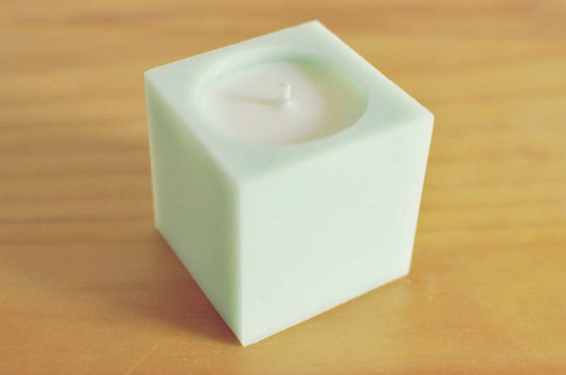 香草精油 大豆蜡烛-绿沁雅迷迭 - 蜡烛/烛台 - 蜡 绿色