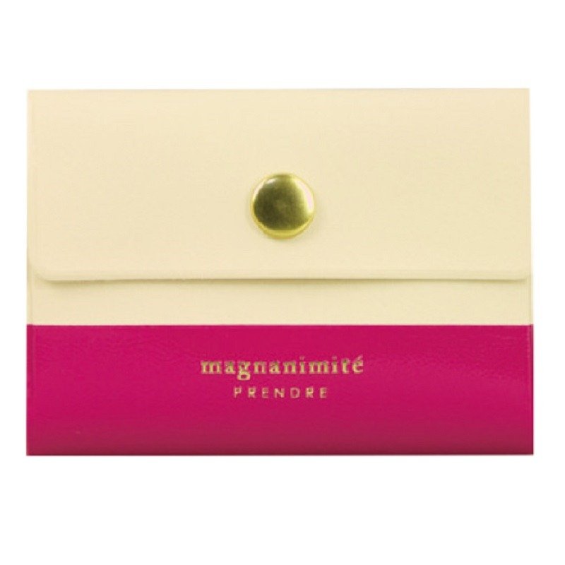 日本【LABCLIP】Prendre系列 Card case卡片收纳夹 (扣式) 粉红色 - 名片夹/名片盒 - 塑料 黑色