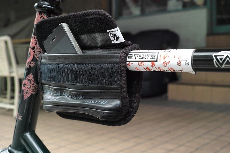 环保单车内胎上管包/手拿包(iPhone 6+尺寸) - 手拿包 - 其他材质 黑色