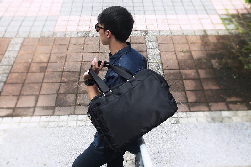 【轻舞魅力】Better旅行袋(MIT台湾制造) - 侧背包/斜挎包 - 其他材质 黑色