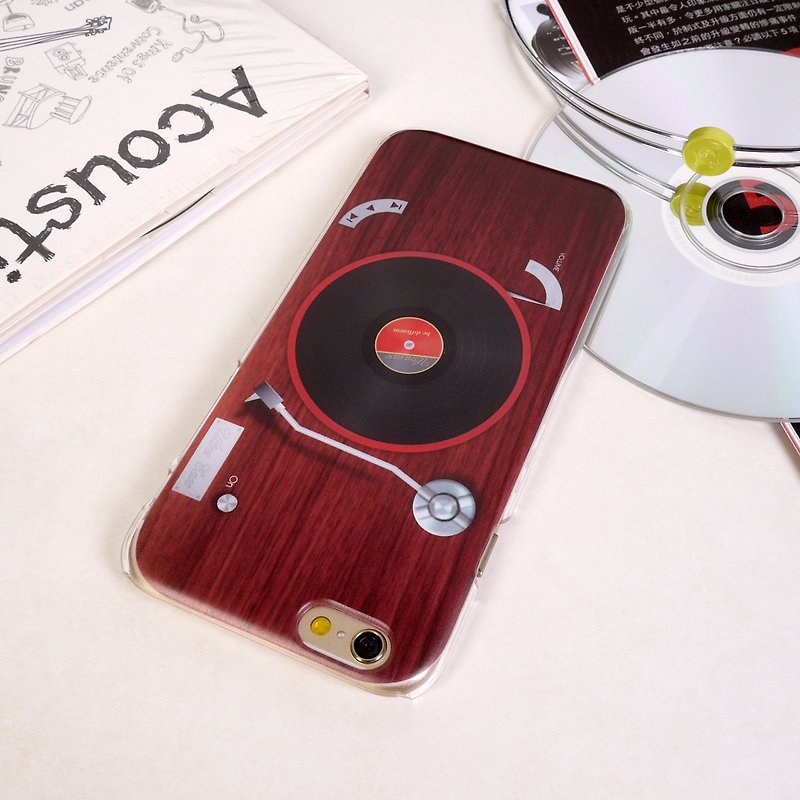 香港原创设计音乐系列复古老唱片机 iPhone, Samsung 透明手机壳 - 手机壳/手机套 - 塑料 咖啡色