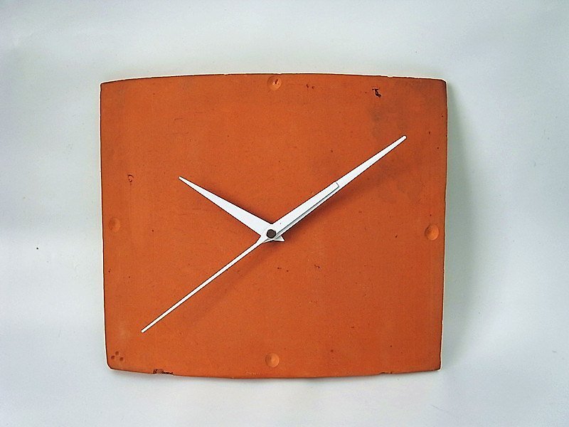 老瓦片时钟 - 摆饰 - 其他材质 红色