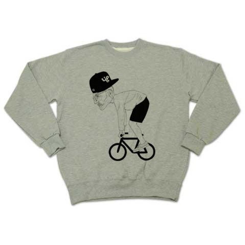 beard　bicycle（sweat） - 男装上衣/T 恤 - 其他材质 