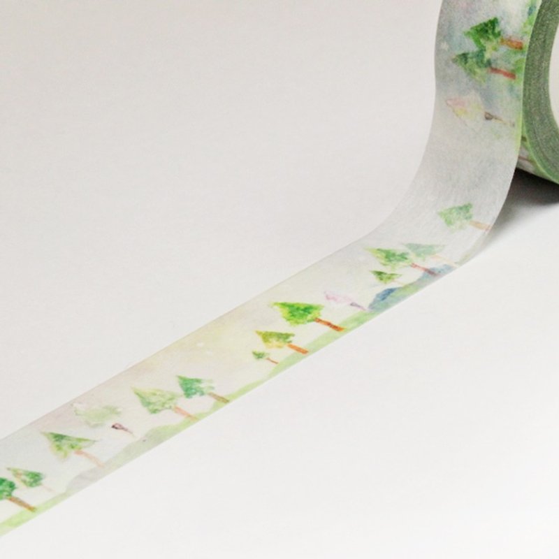 一坪小树 纸胶带 - 纸胶带 - 纸 绿色