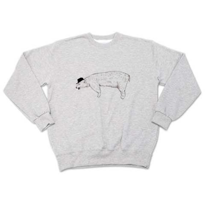 Polar bear（sweat ash） - 男装上衣/T 恤 - 其他材质 