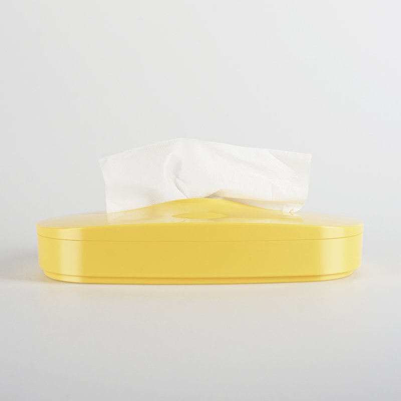 神奇伸缩面纸盒_鸢尾花黄 - 纸巾盒 - 塑料 黄色