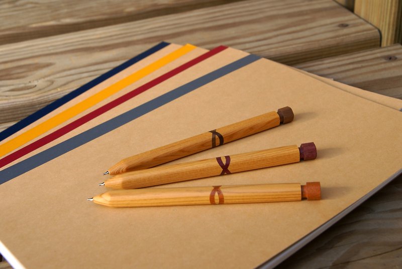 桧木原木笔(自动铅笔) - 铅笔/自动铅笔 - 木头 咖啡色