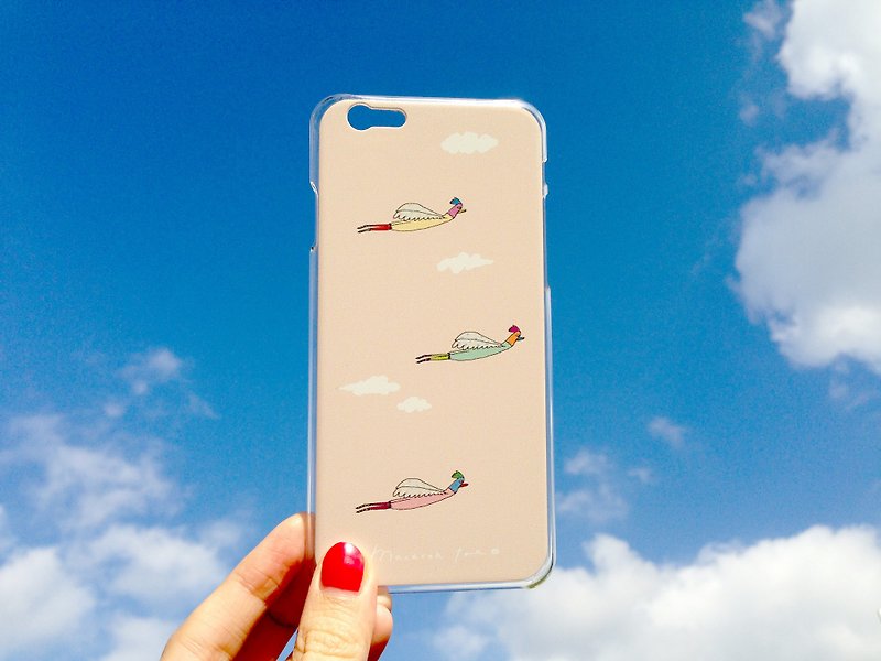 ✿Macaron TOE 马卡龙脚趾✿ 鸡飞过 /iPhone手机壳 - 手机壳/手机套 - 塑料 粉红色