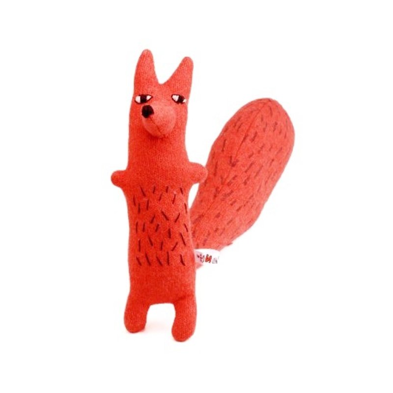 Cyril Squirrel Fox 纯羊毛玩偶 | Donna Wilson - 玩偶/公仔 - 羊毛 红色