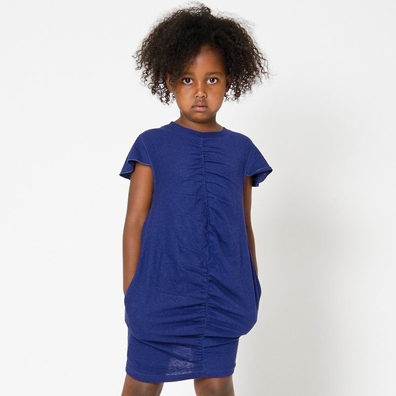 【北欧童装】瑞典有机棉女孩洋装2岁至8岁 蓝色 - 童装礼服/连衣裙 - 棉．麻 蓝色