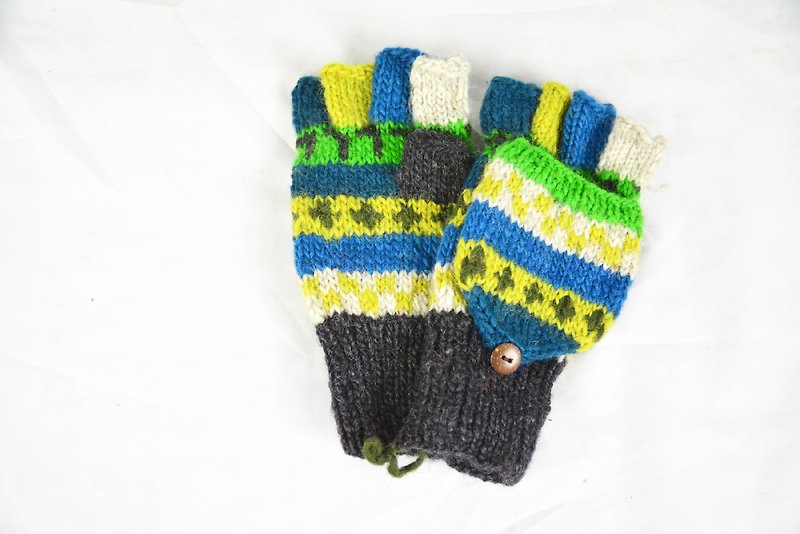 羊毛针织两用手套-公平贸易 - 手套 - 其他材质 多色