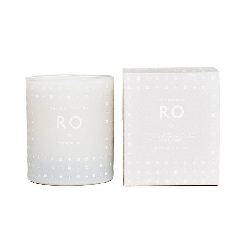 【丹麦 SKANDINAVISK 香氛】RO 宁静向往 香氛蜡烛 - 蜡烛/烛台 - 蜡 白色