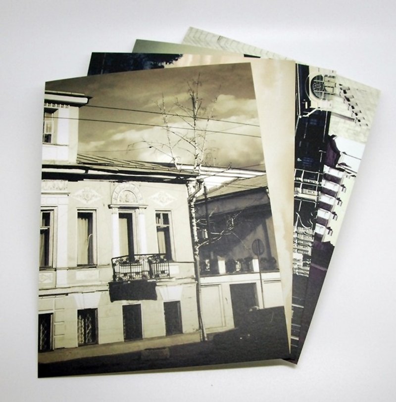 摄影明信片组(4枚) | 城市小旅行 - 俄罗斯-莫斯科 - 卡片/明信片 - 纸 咖啡色