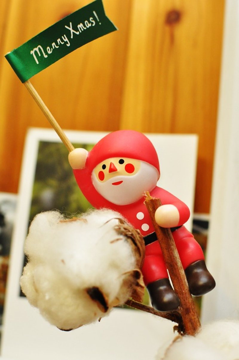 【日本Decole】圣诞限量款 圣诞爬高高装饰/吊饰★圣诞老公公 - 摆饰 - 塑料 红色