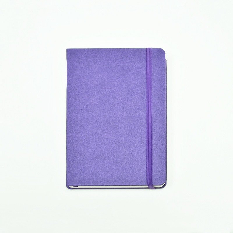 皮革笔记本 A5 客制化 免费烙印服务 独特心意礼物 Bellagenda - 笔记本/手帐 - 真皮 紫色