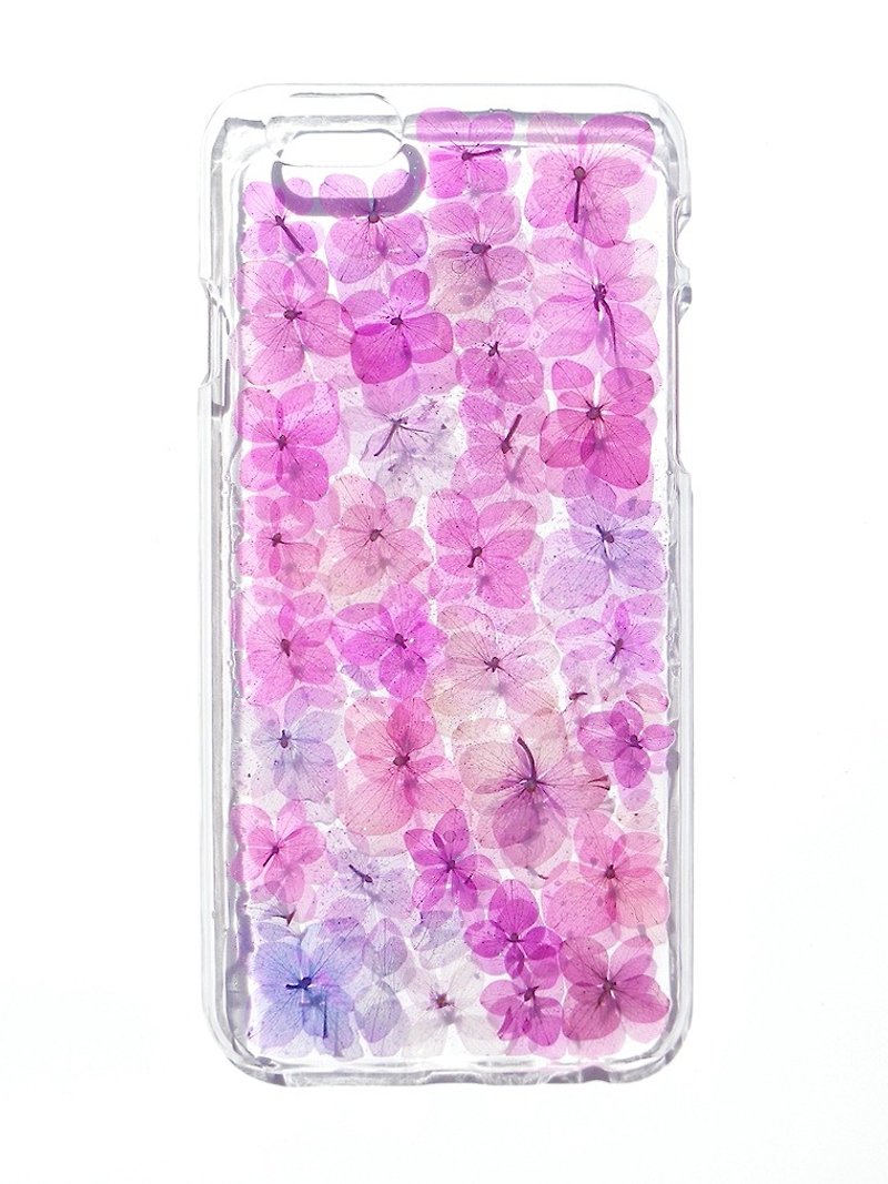 Anny's workshop手作押花手机保护壳，适用于iphone，绣球花系列 - 手机壳/手机套 - 塑料 紫色