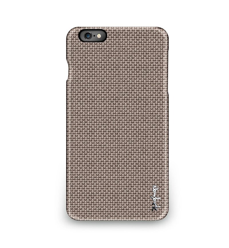 iPhone 6 Plus -The Weave Series 编织纹保护背盖- 可可棕 - 手机壳/手机套 - 其他材质 咖啡色
