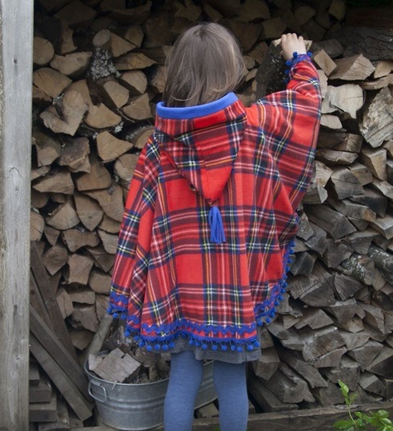 2014 秋冬 美国peri 手工披风斗篷--苏格兰贵族 - 其他 - 其他材质 红色