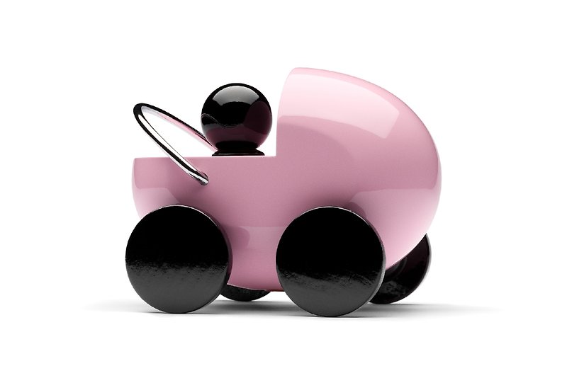 PLAYSAM-婴儿车(粉红) - 其他 - 木头 粉红色
